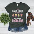 Just Kidding I Chase Toddlers Daycare Provider Nanny Teacher Women's Heather T-Shirt Heather Forest