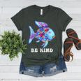 Be Kind Rainbow Fish Teacher Life Teaching Back To School Women's Heather T-Shirt Heather Forest Be Kind Rainbow Fish Teacher Life Teaching Back To School Women's Heather T-Shirt Heather Forest