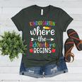 Kindergarten Where The Adventure Begins Shirt Children's Teacher Women's Heather T-Shirt Heather Forest Kindergarten Where The Adventure Begins Shirt Children's Teacher Women's Heather T-Shirt Heather Forest