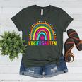 Kindergarten Rainbow Girls Boys Teacher First Day Of School Women's Heather T-Shirt Heather Forest