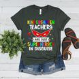 Kindergarten Teachers Are Just Superheroes In Disguise Women's Heather T-Shirt Heather Forest Kindergarten Teachers Are Just Superheroes In Disguise Women's Heather T-Shirt Heather Forest