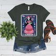 La Maestra Halloween Mexican Bingo Card Teacher Lottery Card Women's Heather T-Shirt Heather Forest La Maestra Halloween Mexican Bingo Card Teacher Lottery Card Women's Heather T-Shirt Heather Forest