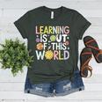 Learning Is Out Of This World Space Teacher Cute Groovy Women's Heather T-Shirt Heather Forest Learning Is Out Of This World Space Teacher Cute Groovy Women's Heather T-Shirt Heather Forest
