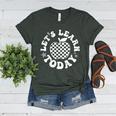 Let's Learn Today Checkered Apple Back To School Teacher Women's Heather T-Shirt Heather Forest Let's Learn Today Checkered Apple Back To School Teacher Women's Heather T-Shirt Heather Forest