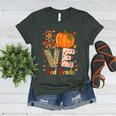 Love 2nd Grade Happy Fall Thanksgiving For 2nd Teacher For Men Women Girls Kids Women's Heather T-Shirt Heather Forest