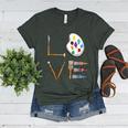 Love Art For Artist Art Teacher Women's Heather T-Shirt Heather Forest Love Art For Artist Art Teacher Women's Heather T-Shirt Heather Forest