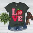 Love Kindergarten Cute Apple School Teacher Women's Heather T-Shirt Heather Forest Love Kindergarten Cute Apple School Teacher Women's Heather T-Shirt Heather Forest
