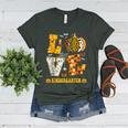 LOVE Kindergarten Pumpkin Teacher Student Halloween Costume Women's Heather T-Shirt Heather Forest
