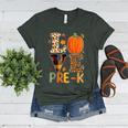Love Pre-k Teacher Shirts Autumn Fall Pumpkin Fall Leopard Women's Heather T-Shirt Heather Forest Love Pre-k Teacher Shirts Autumn Fall Pumpkin Fall Leopard Women's Heather T-Shirt Heather Forest