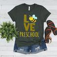 Love Preschool Back To School Yellow Bee Preschool Teacher For Men Women Girls Kids Women's Heather T-Shirt Heather Forest