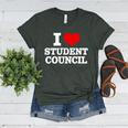 I Love Student Council Student Teacher Women's Heather T-Shirt Heather Forest I Love Student Council Student Teacher Women's Heather T-Shirt Heather Forest