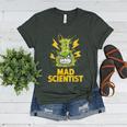 Mad Scientist Kids Youth Adult Science Teacher Chemistry Women's Heather T-Shirt Heather Forest