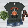 Mad Scientist Pumpkin Science Teacher Halloween Costume Kids Women's Heather T-Shirt Heather Forest
