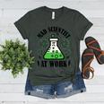 Mad Scientist Science Teacher Halloween Costume Teen Girls Women's Heather T-Shirt Heather Forest
