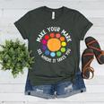 Make Your Mark For a International Dot Day Teacher Dot Lover Women's Heather T-Shirt Heather Forest