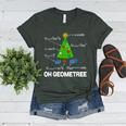Math Geometry Christmas Tree Geometree Teacher Women's Heather T-Shirt Heather Forest Math Geometry Christmas Tree Geometree Teacher Women's Heather T-Shirt Heather Forest