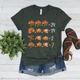 Math Number Thanksgiving Count Answer Pie Turkey Teacher Women's Heather T-Shirt Heather Forest