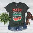 Math Only Place Where People Buy 66 Watermelons Teacher Joke Women's Heather T-Shirt Heather Forest Math Only Place Where People Buy 66 Watermelons Teacher Joke Women's Heather T-Shirt Heather Forest
