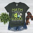 Math Solves Most Of My Problems Science Math Science Teacher Women's Heather T-Shirt Heather Forest