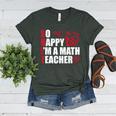 Math Teacher School So Happy I'm A Math Teacher Women's Heather T-Shirt Heather Forest Math Teacher School So Happy I'm A Math Teacher Women's Heather T-Shirt Heather Forest