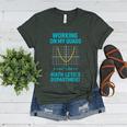 Mathletics Working On My Quads Algebra Math Teacher Women's Heather T-Shirt Heather Forest