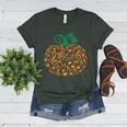 Music Notes Pumpkin Music Teacher Halloween Women's Heather T-Shirt Heather Forest