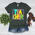 Neon Retro Teacher Cute Teacher Team New Teacher Back To Sch Women's Heather T-Shirt Heather Forest Neon Retro Teacher Cute Teacher Team New Teacher Back To Sch Women's Heather T-Shirt Heather Forest