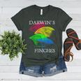 Nerdy Darwin's Finches Evolution Science Biology Teacher Women's Heather T-Shirt Heather Forest Nerdy Darwin's Finches Evolution Science Biology Teacher Women's Heather T-Shirt Heather Forest