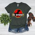 Nerdy No Internet Dinosaur Computer Science Teacher Women's Heather T-Shirt Heather Forest Nerdy No Internet Dinosaur Computer Science Teacher Women's Heather T-Shirt Heather Forest