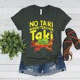 No Taki When Teacher Taki Teacher Pun Humor Women's Heather T-Shirt Heather Forest