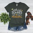 Nothing Scares Me I'm A Principal Teacher Halloween School For Men Women Kids Women's Heather T-Shirt Heather Forest