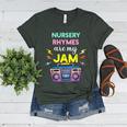 Nursery Rhymes Are My Jam 80s Retro Teachers & Students Kids Women's Heather T-Shirt Heather Forest Nursery Rhymes Are My Jam 80s Retro Teachers & Students Kids Women's Heather T-Shirt Heather Forest