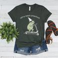 Off To Teach Preschool Pre-K Teacher Back To School Frog Women's Heather T-Shirt Heather Forest