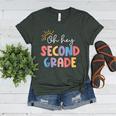 Oh Hey Second Grade First Day Of Teacher Girls Boys Kids Women's Heather T-Shirt Heather Forest Oh Hey Second Grade First Day Of Teacher Girls Boys Kids Women's Heather T-Shirt Heather Forest