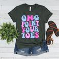 OMG Point Your Toes Dancing Teacher Tap Dancer Dance For Men Women Kids Women's Heather T-Shirt Heather Forest
