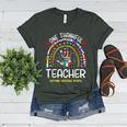 One Thankful Teacher Hispanic Heritage Month Countries Flags Women's Heather T-Shirt Heather Forest