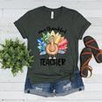 One Thankful Teacher Turkey Pencil Thanksgiving Teachers Women's Heather T-Shirt Heather Forest One Thankful Teacher Turkey Pencil Thanksgiving Teachers Women's Heather T-Shirt Heather Forest