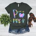 P Is For Pre-K Preschool Teacher Tie Dye Back To School Women's Heather T-Shirt Heather Forest P Is For Pre-K Preschool Teacher Tie Dye Back To School Women's Heather T-Shirt Heather Forest