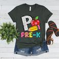 P Is For Pre-K Teacher Pencil Apple Back To School Women's Heather T-Shirt Heather Forest P Is For Pre-K Teacher Pencil Apple Back To School Women's Heather T-Shirt Heather Forest