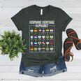 Hispanic Flags Alphabet Hearts Latin Heritage For Teacher Women's Heather T-Shirt Heather Forest