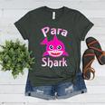 Para Shark Paraprofessional Female Teacher Women's Heather T-Shirt Heather Forest