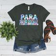 Paraprofessional Groovy Back To School Cute Teachers Women Women's Heather T-Shirt Heather Forest Paraprofessional Groovy Back To School Cute Teachers Women Women's Heather T-Shirt Heather Forest