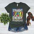 Paraprofessional Straight Outta Energy Teacher Life For Men Women Women's Heather T-Shirt Heather Forest