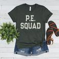 PE SQUAD Physical Education PE Teacher Team Kids Gym Crew Women's Heather T-Shirt Heather Forest