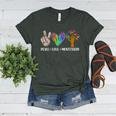 Peace Love Montessori Daycare Teacher Appreciation Women's Heather T-Shirt Heather Forest Peace Love Montessori Daycare Teacher Appreciation Women's Heather T-Shirt Heather Forest