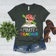 Pirate Teacher Halloween Skull Adult Women's Heather T-Shirt Heather Forest Pirate Teacher Halloween Skull Adult Women's Heather T-Shirt Heather Forest