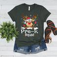 Pre-k Teacher Squad Reindeer Teacher Christmas Women's Heather T-Shirt Heather Forest