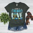 I Promise To Teach Love Hanukkah Chanukah Jewish Teacher Women's Heather T-Shirt Heather Forest