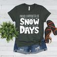 Proud Supporter Of Snow Days Teacher Christmas Men Women Women's Heather T-Shirt Heather Forest