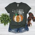 Pumpkin Music Teacher Halloween Fall Music Notes Autumn Women's Heather T-Shirt Heather Forest Pumpkin Music Teacher Halloween Fall Music Notes Autumn Women's Heather T-Shirt Heather Forest